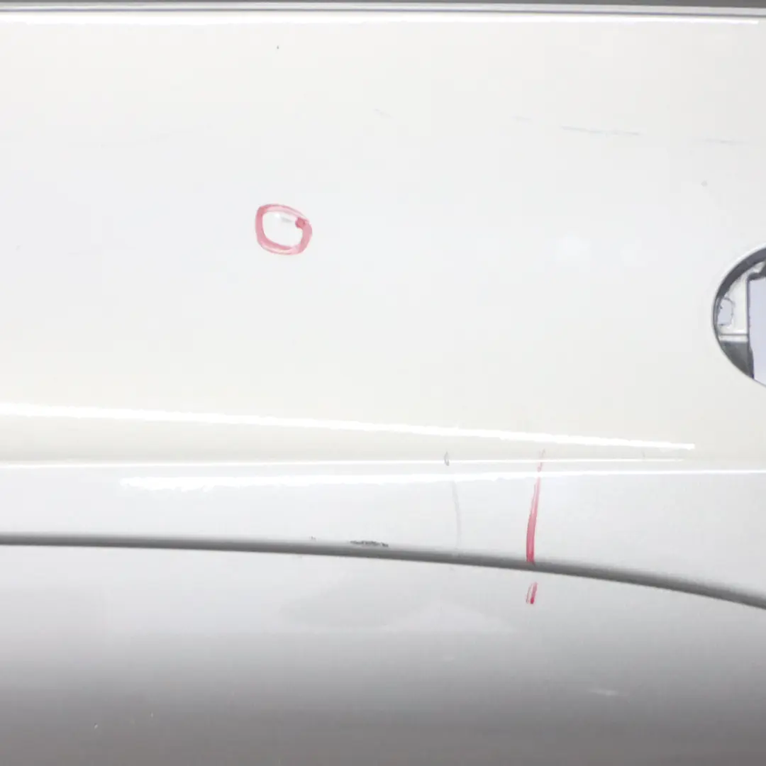 Bumper Trim Panel Covering Cubanite Silver Metallic - 723 to Mercedes W209 Rear with Part number A2098800040 Mercedes W209 Rear Bumper Trim Panel Covering Cubanite Silver Metallic - 723 - SKU A2098800040-CS - Part number A2098800040