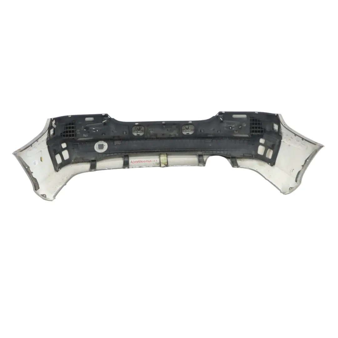 Mercedes W209 Rear Bumper Trim Panel Covering Cubanite Silver Metallic - 723 - SKU A2098800040-CS - Part number A2098800040