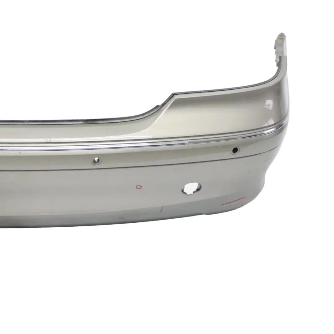 Mercedes W209 Rear Bumper Trim Panel Covering Cubanite Silver Metallic - 723 - SKU A2098800040-CS - Part number A2098800040