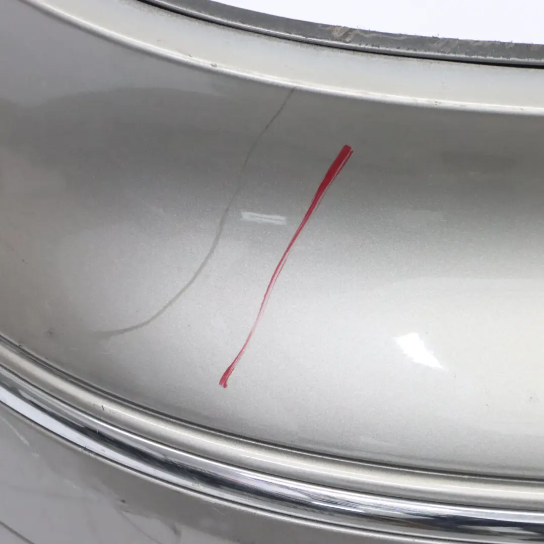 Mercedes W209 Rear Bumper Trim Panel Covering Cubanite Silver Metallic - 723 - SKU A2098800040-CS - Part number A2098800040