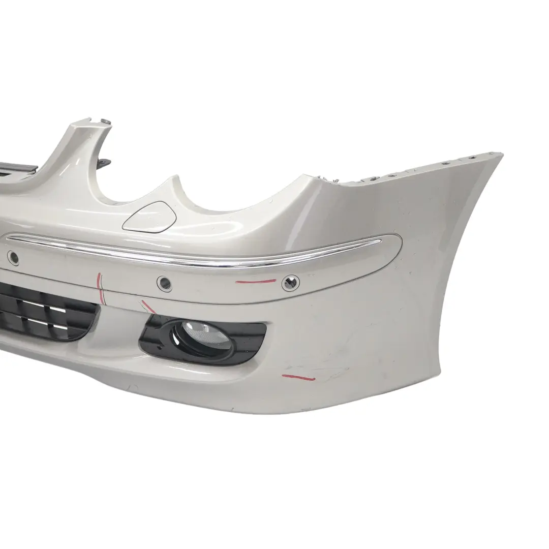 Mercedes W209 Front Bumper Trim Panel Cover Cubanite Silver Metallic - 723 - SKU A2098853325-CS - Part number A2098853325