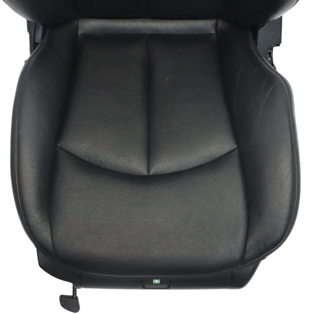 Front Left N/S Interior Heated Leather Semi Aniline Black to Mercedes W211 Seat with Part number A2119109593 Mercedes W211 Seat Front Left N/S Interior Heated Leather Semi Aniline Black - SKU A2119109593-1 - Part number A2119109593