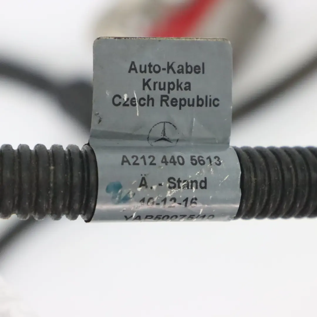 Battery Cable Mercedes W212 C218 Starter Alternator Wiring Harness - SKU RHD-A2124405613 - Part number A2124405613