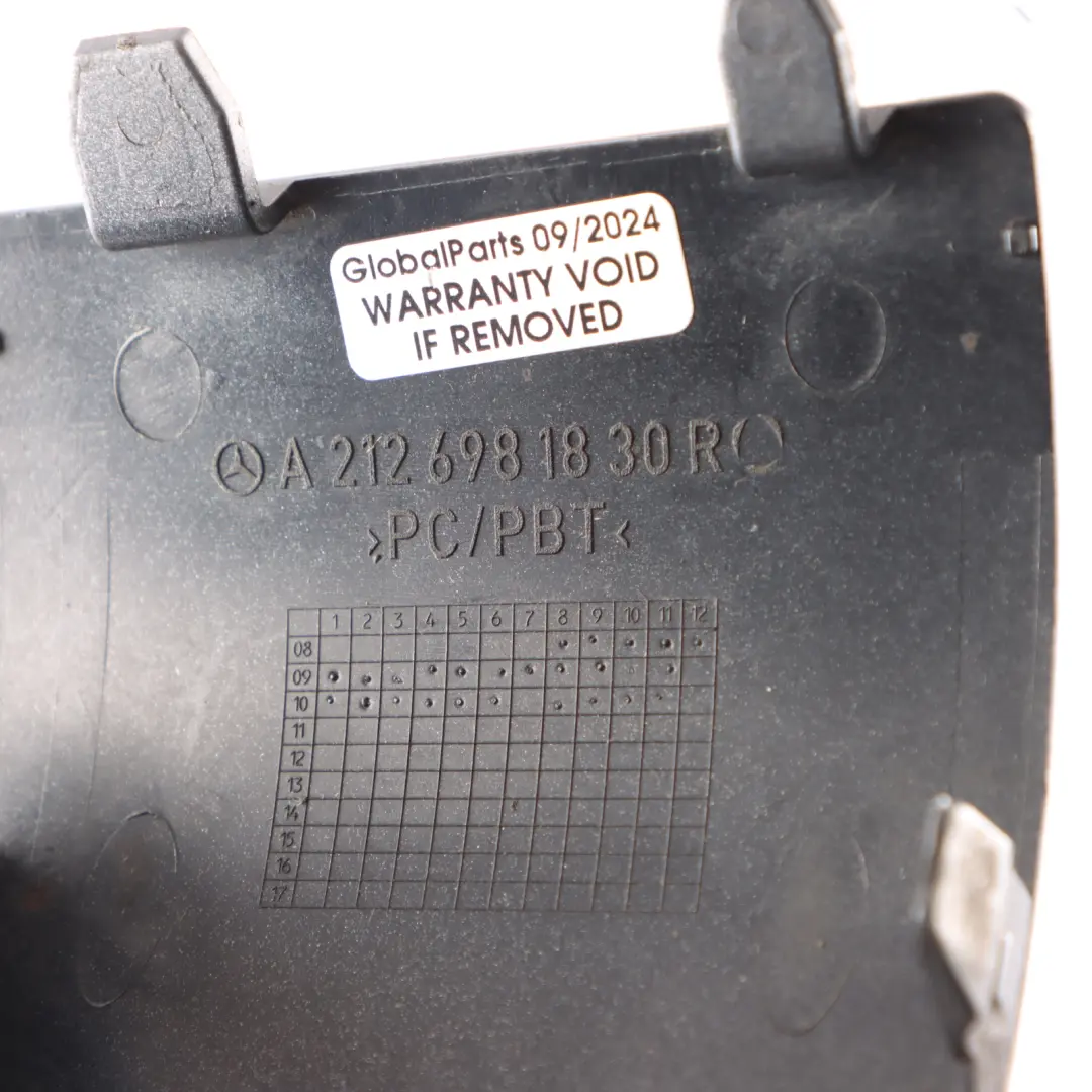 Mercedes W212 Car Jack Lifting Point Cover Rear Right O/S Palladium Silver - 792 - SKU A2126981830-PAL - Part number A2126981830