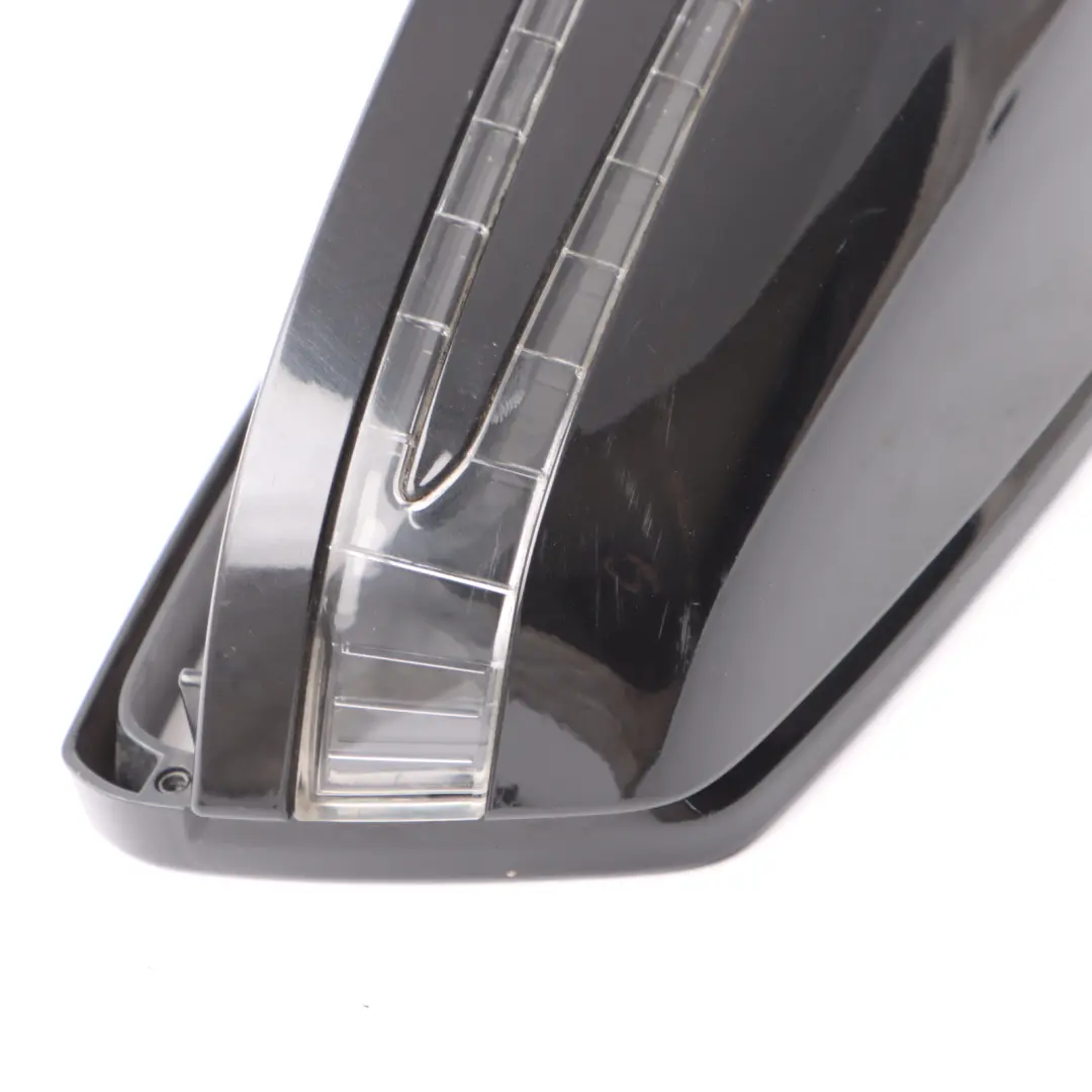 Mercedes W204 Cover Cap Left N/S Casing Housing Wing Mirror Obsidian Black - 197 - SKU A2128106700-OB - Part number A2128106700