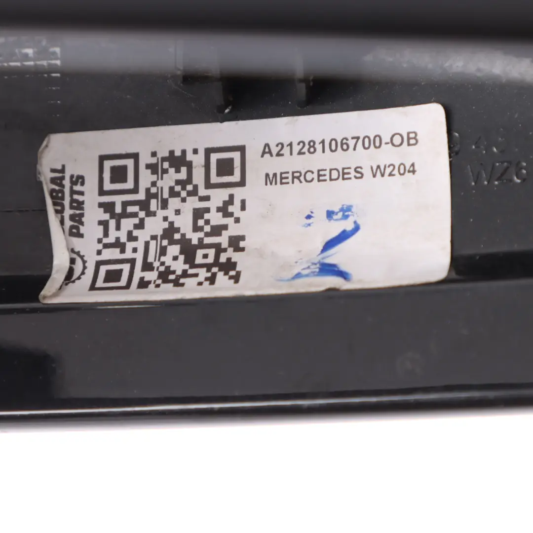 Mercedes W204 Cover Cap Left N/S Casing Housing Wing Mirror Obsidian Black - 197 - SKU A2128106700-OB - Part number A2128106700