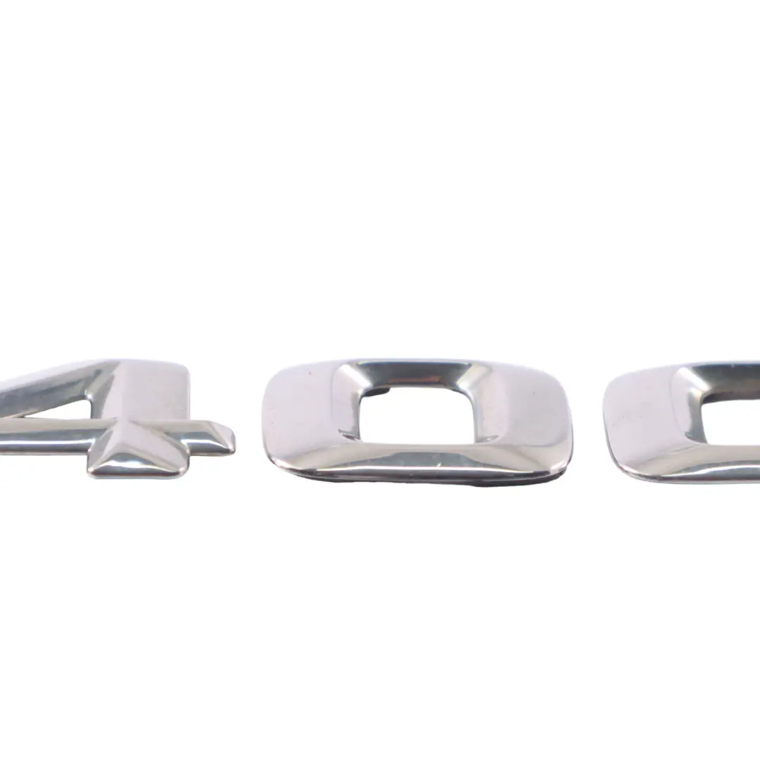 Emblem Lettering Mercedes W207 W212 Rear Trunk Tailgate E 400 to with Part number A2128176915 Emblem Lettering Mercedes W207 W212 Rear Trunk Tailgate E 400 - SKU A2128176915 - Part number A2128176915