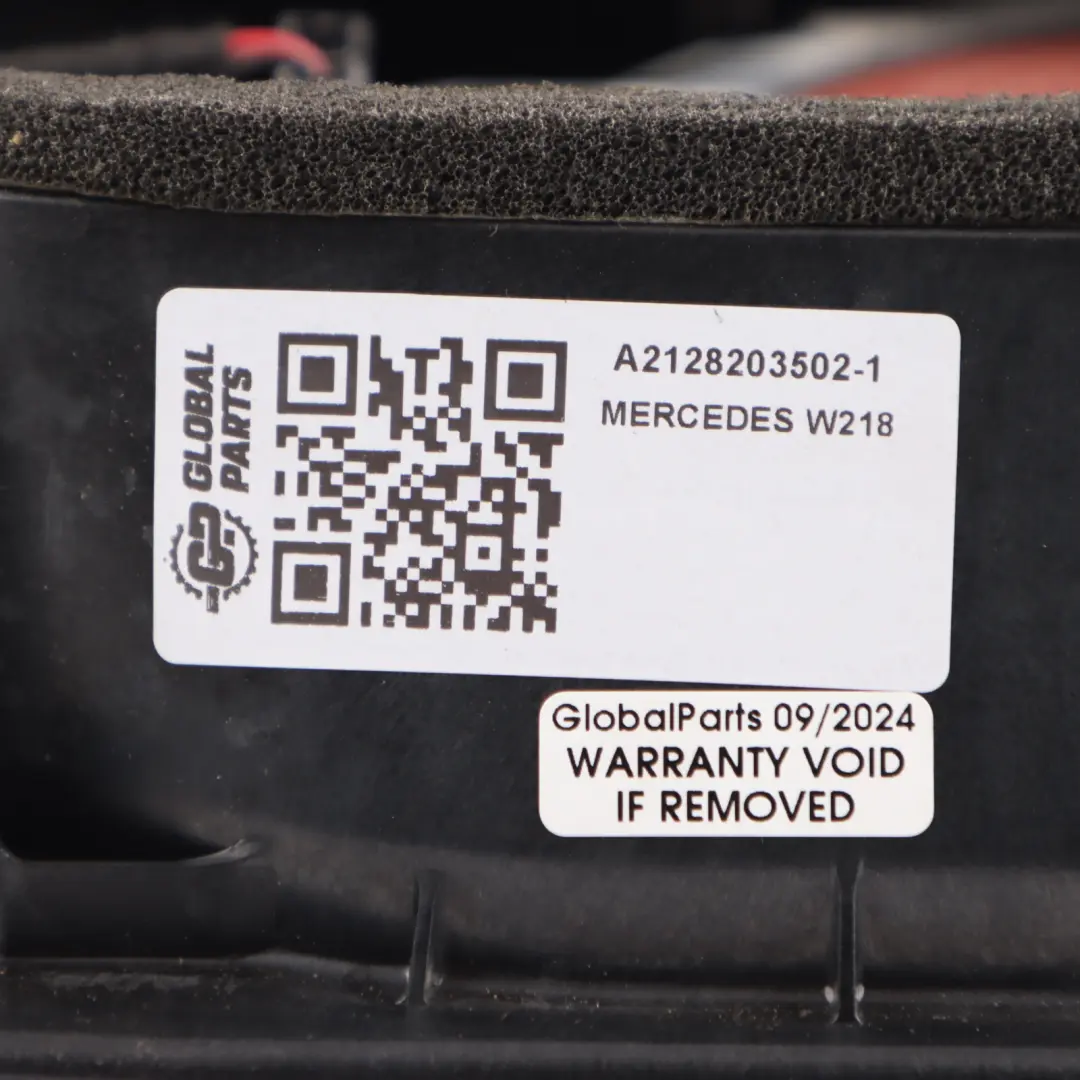 Mercedes W218 Parcel Shelf Speaker Rear Right O/S Trunk Panel - SKU A2128203502-1 - Part number A2128203502
