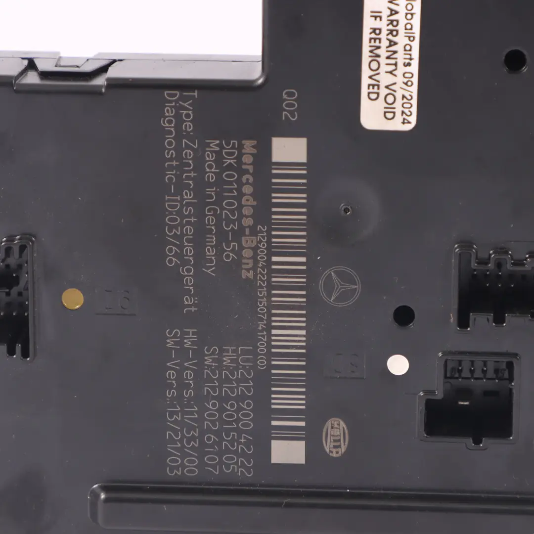 W207 A207 SAM Control Unit Module Fuse Box Rear Mercedes - SKU A2129004222-1 - Part number A2129004222