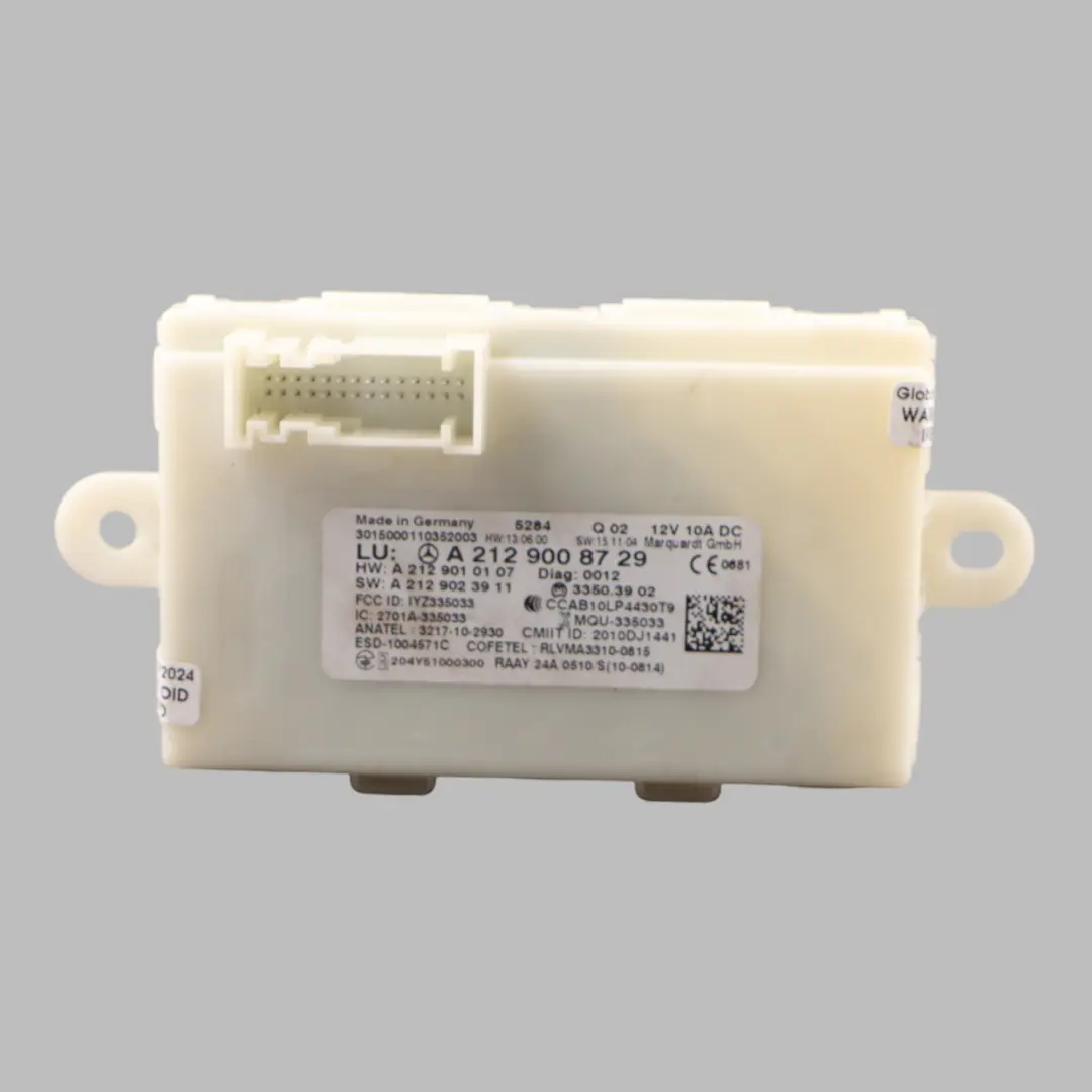 Mercedes W176 W207 W212 Keyless Module ECU Door Lock Control Unit - SKU A2129008729 - Part number A2129008729
