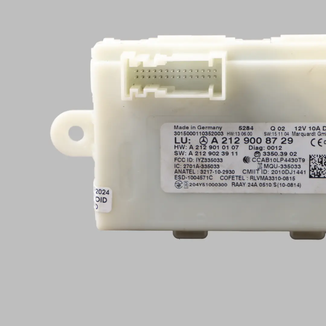 Mercedes W176 W207 W212 Sterownik Moduł Bezkluczykowy ECU - SKU A2129008729 - Numer Części A2129008729