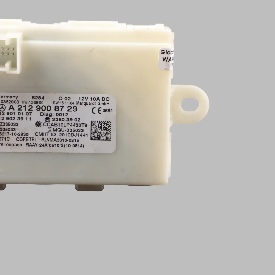 Mercedes W176 W207 W212 Module Commande Verrouillage Porte Sans Clé - SKU A2129008729 - Numéro de pièce A2129008729