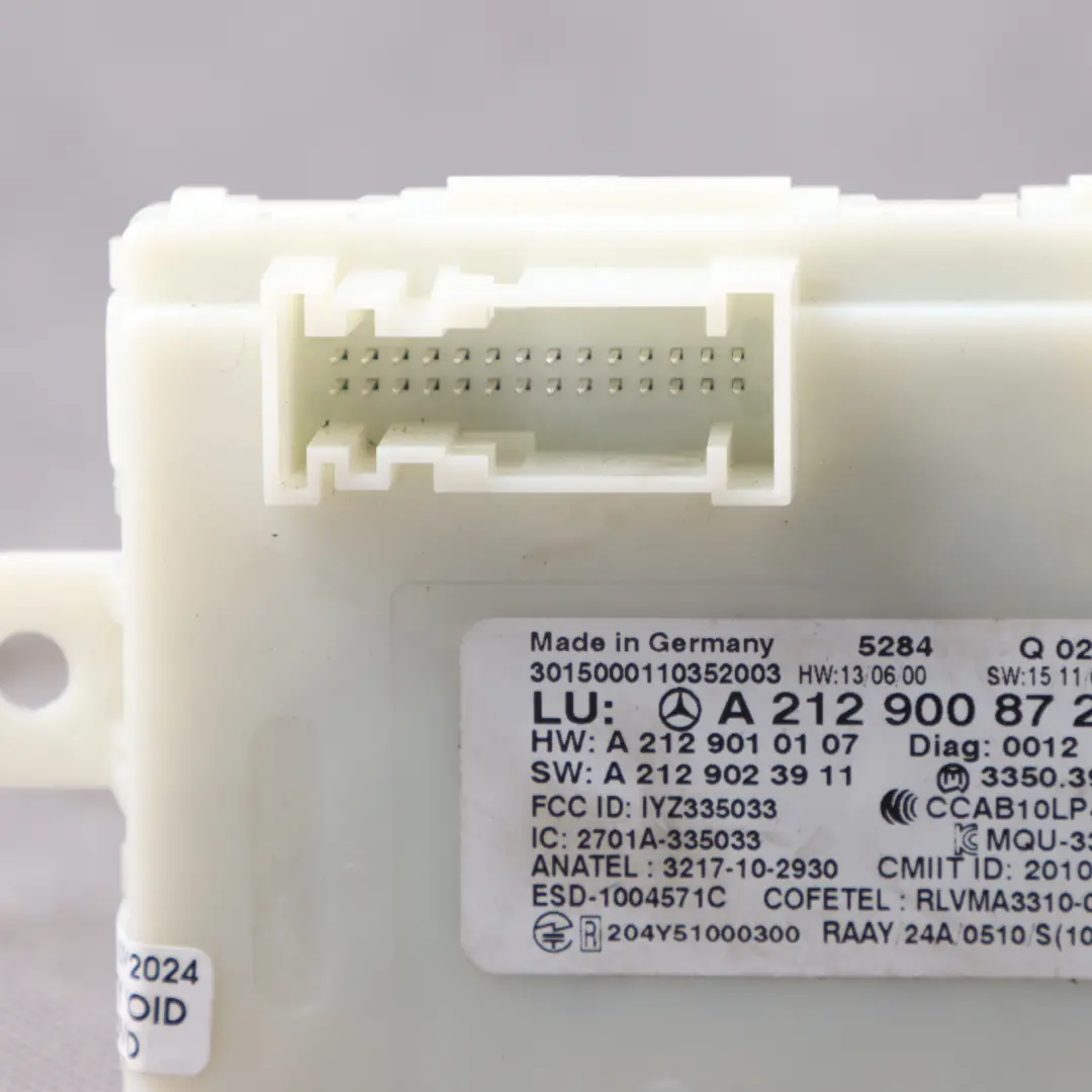 W207 W212 Sin Llave Unidad Control Bloqueo Puertas para Mercedes W176 con número de pieza A2129008729 Mercedes W176 W207 W212 Sin Llave Unidad Control Bloqueo Puertas - SKU A2129008729 - Número de pieza A2129008729