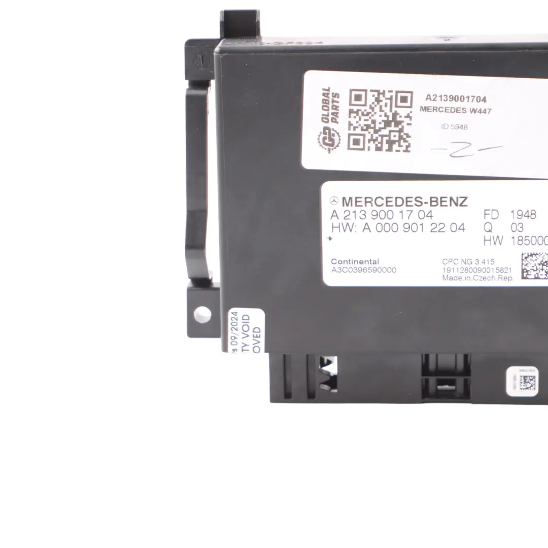 Mercedes W447 Unit Module Unit Electrical Drive Control CPC - SKU A2139001704 - Part number A2139001704