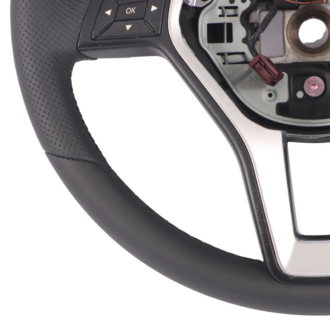 Volante Mercedes W204 W212 NUOVO in Pelle Nera Fili neri Cambio al Volante - SKU A2184600618-1 - Numero di parte A2184600618