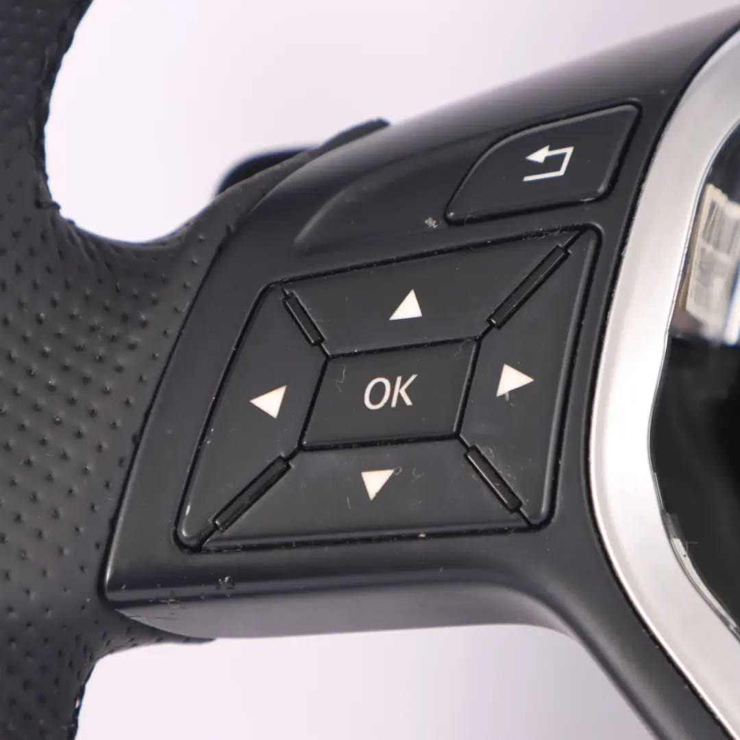  Steering Wheel Mercedes W204 W212 NEW Black Leather Black Threads Paddle Shift - SKU A2184600618-1 - Part number A2184600618