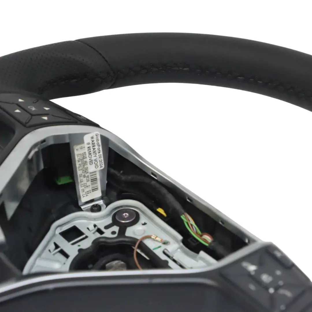  Steering Wheel Mercedes W204 W212 NEW Black Leather Black Threads Paddle Shift - SKU A2184600618-2 - Part number A2184600618