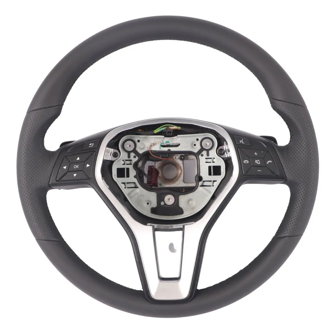 Volante Mercedes W176 W204 W246 W117 Nuova Pelle Nera Sportivo Leve Cambio - SKU A2184602018-2 - Numero di parte A2184602018