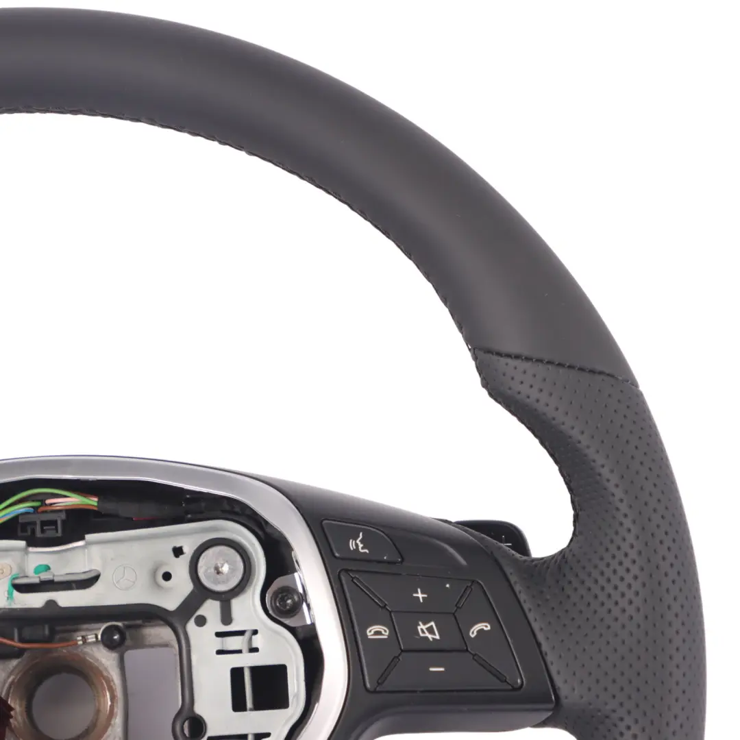 Volante Mercedes W176 W204 W246 W117 Nuova Pelle Nera Sportivo Leve Cambio - SKU A2184602018-2 - Numero di parte A2184602018