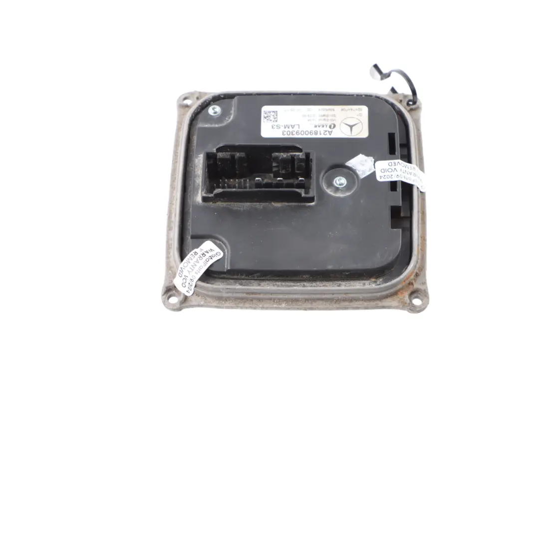 Headlight Module Mercedes W156 W176 Ballast LED Control Unit Front to with Part number A2189009303 Headlight Module Mercedes W156 W176 Ballast LED Control Unit Front - SKU A2189009303-1 - Part number A2189009303