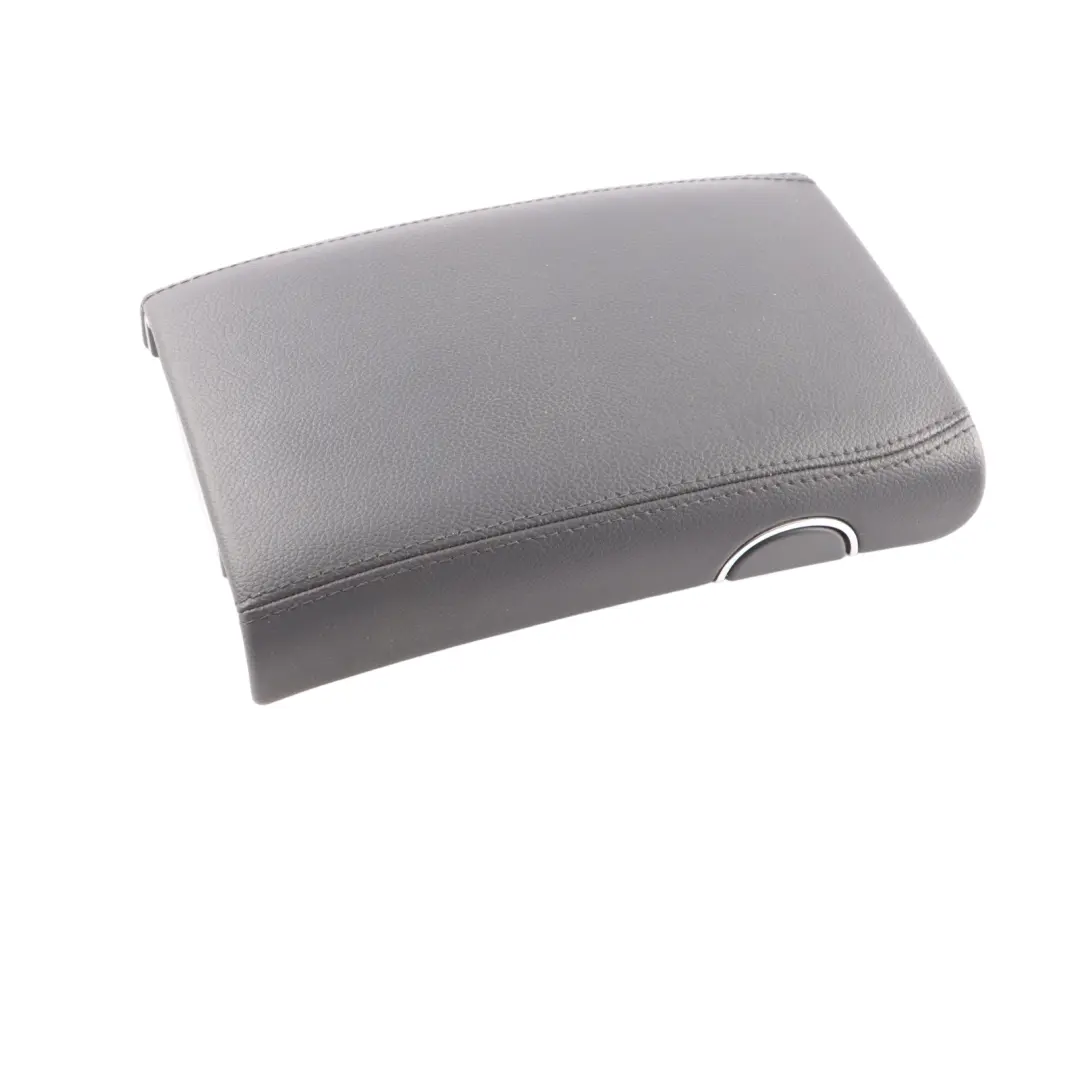 Mercedes CLS W219 Bracciolo Coperchio anteriore Console centrale pelle nera - SKU A2196800239-1 - Numero di parte A2196800239