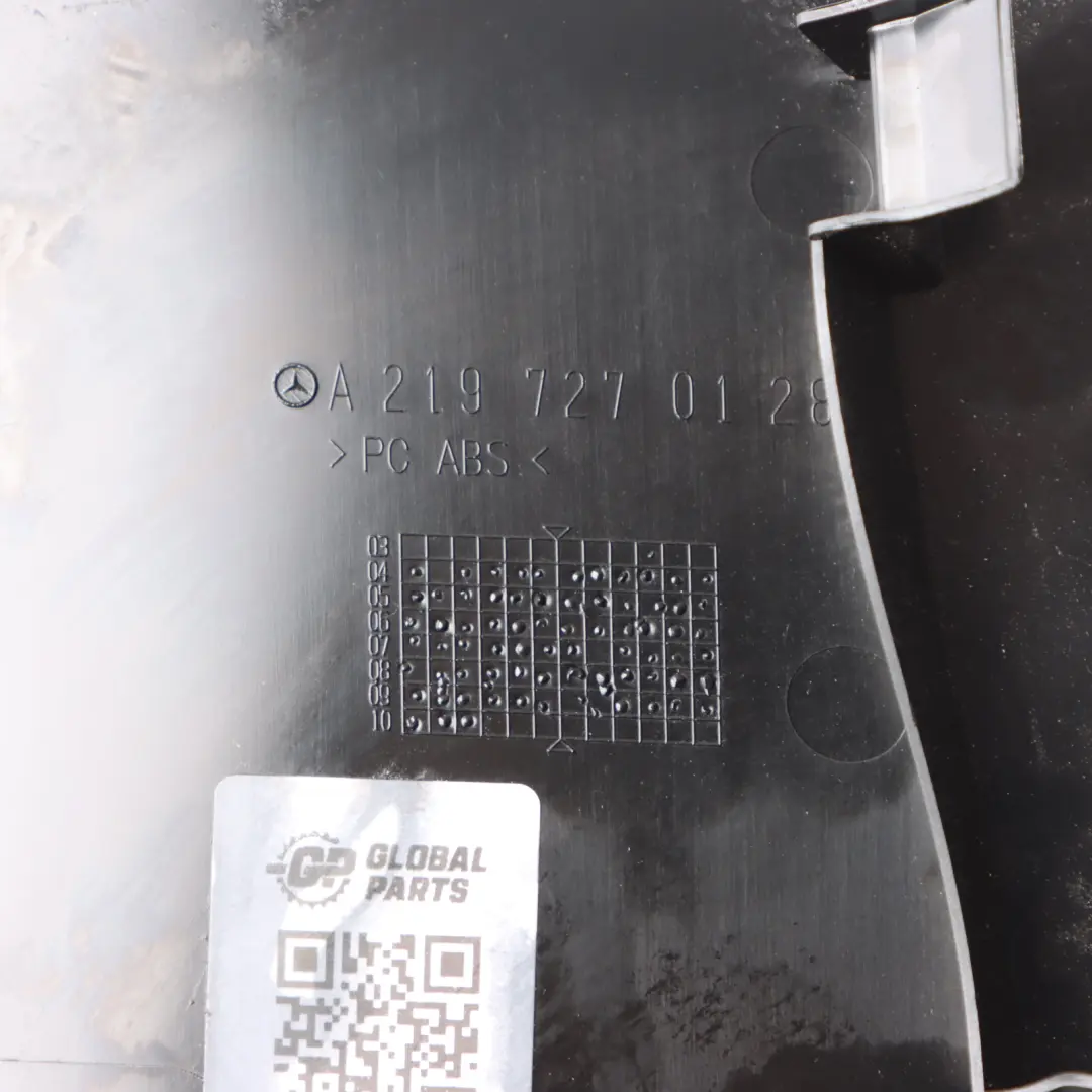 Mercedes CLS W219 Pannello Porta Anteriore Sinistro Trim Cover Nero - SKU A2197270128-1 - Numero di parte A2197270128