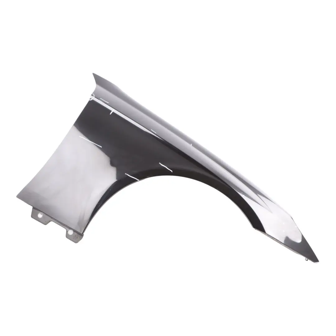Side Wing Panel Front Right O/S Fender Obsidian Black Metallic 197 to Mercedes C219 with Part number A2198800818 Mercedes C219 Side Wing Panel Front Right O/S Fender Obsidian Black Metallic 197 - SKU A2198800818-OB - Part number A2198800818