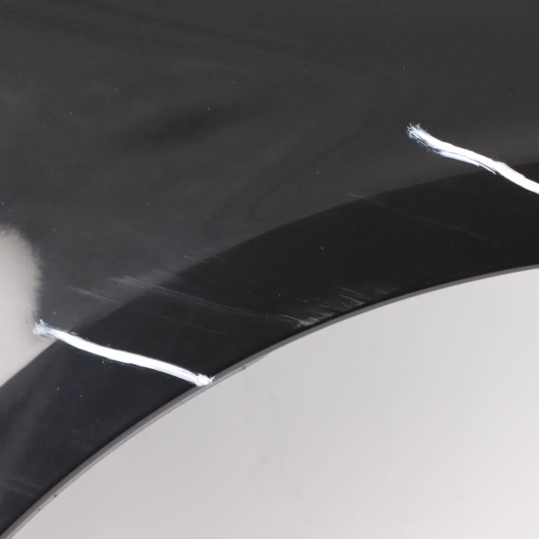 Side Wing Panel Front Right O/S Fender Obsidian Black Metallic 197 to Mercedes C219 with Part number A2198800818 Mercedes C219 Side Wing Panel Front Right O/S Fender Obsidian Black Metallic 197 - SKU A2198800818-OB - Part number A2198800818