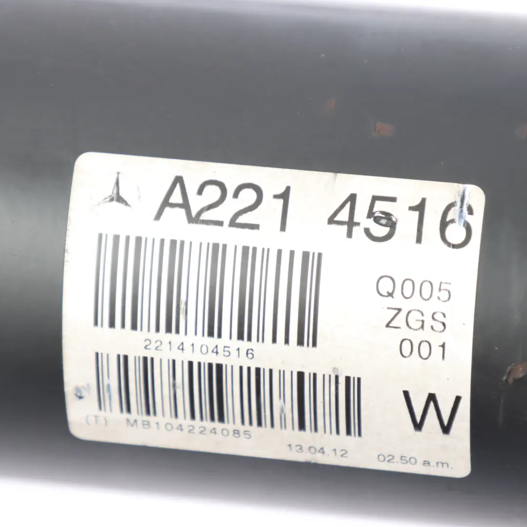 Propshaft OM642 CDI Drive Prop Shaft Automatic to Mercedes W221 with Part number A2214104516 Mercedes W221 Propshaft OM642 CDI Drive Prop Shaft Automatic - SKU A2214104516 - Part number A2214104516