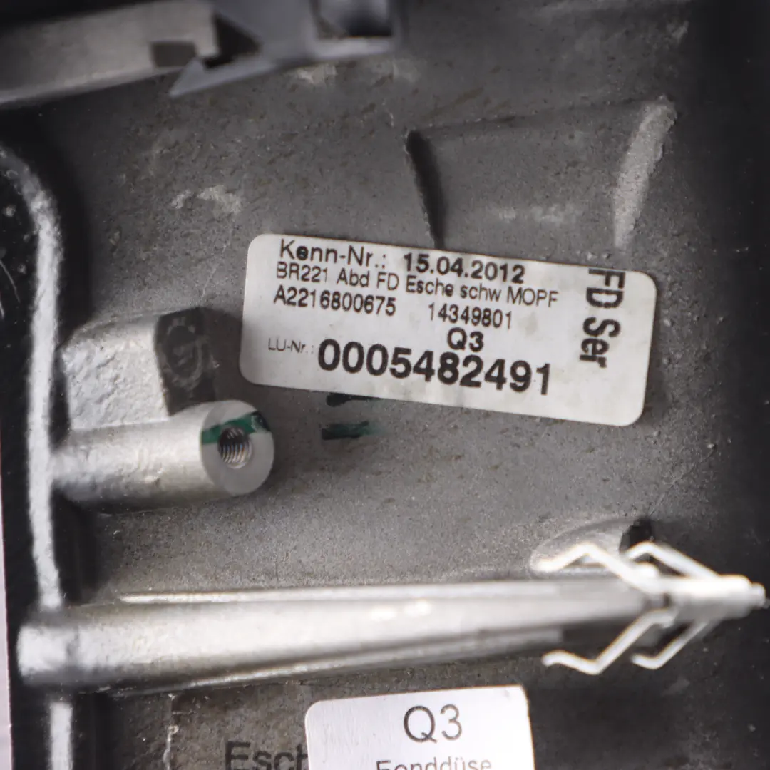 Centre Console Rear Cover Panel Trim Black Ash Wood to Mercedes W221 with Part number A2216800675 Mercedes W221 Centre Console Rear Cover Panel Trim Black Ash Wood - SKU A2216800675 - Part number A2216800675