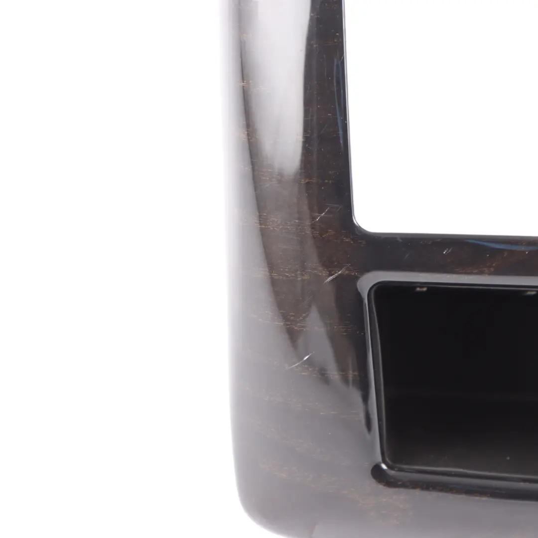 Mercedes W221 Centre Console Rear Cover Panel Trim Black Ash Wood - SKU A2216800675 - Part number A2216800675