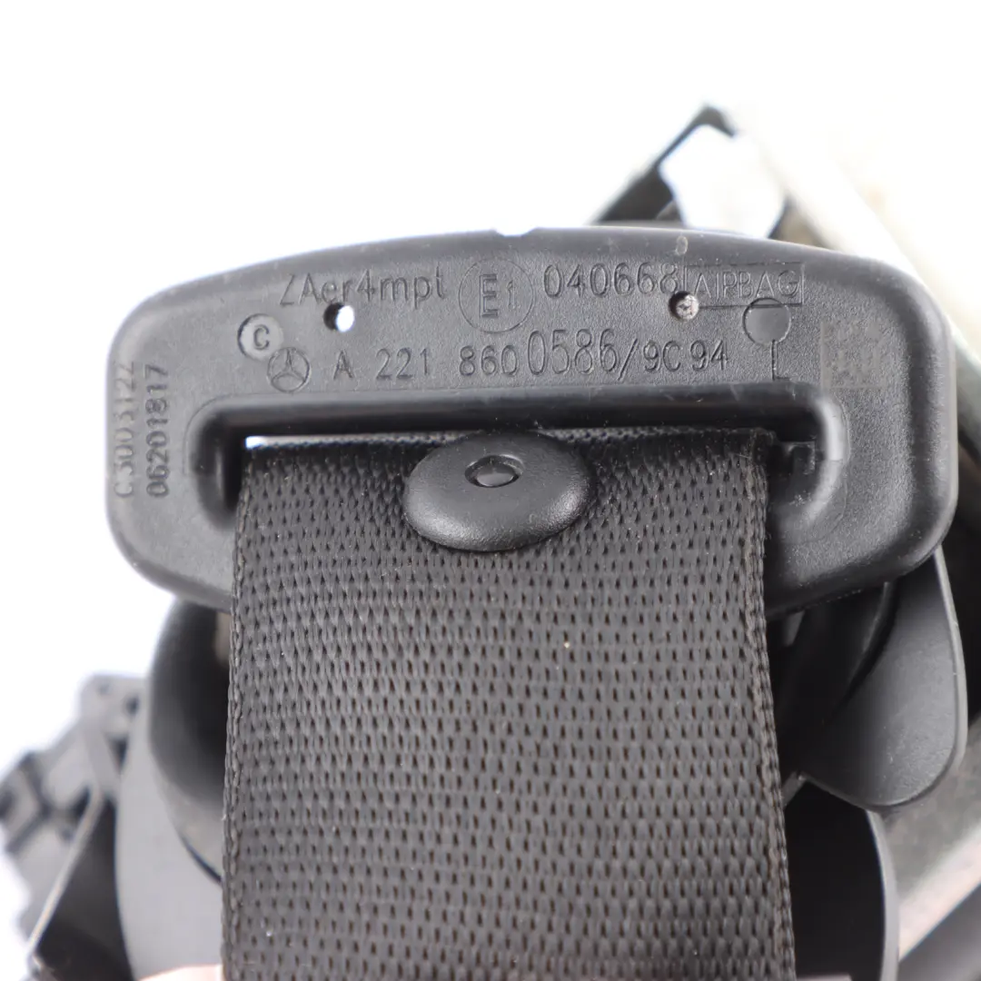 Upper Seat Belt Driver Seat Left N/S Side Pretensioner to Mercedes W221 with Part number A2218600586 Mercedes W221 Upper Seat Belt Driver Seat Left N/S Side Pretensioner - SKU A2218600586 - Part number A2218600586