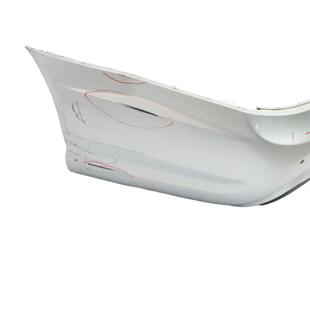 Bumper Trim Panel Cover Iridium Silver Metallic - 775 to Mercedes W221 Rear with Part number A2218800340 Mercedes W221 Rear Bumper Trim Panel Cover Iridium Silver Metallic - 775 - SKU A2218800340-IRS - Part number A2218800340