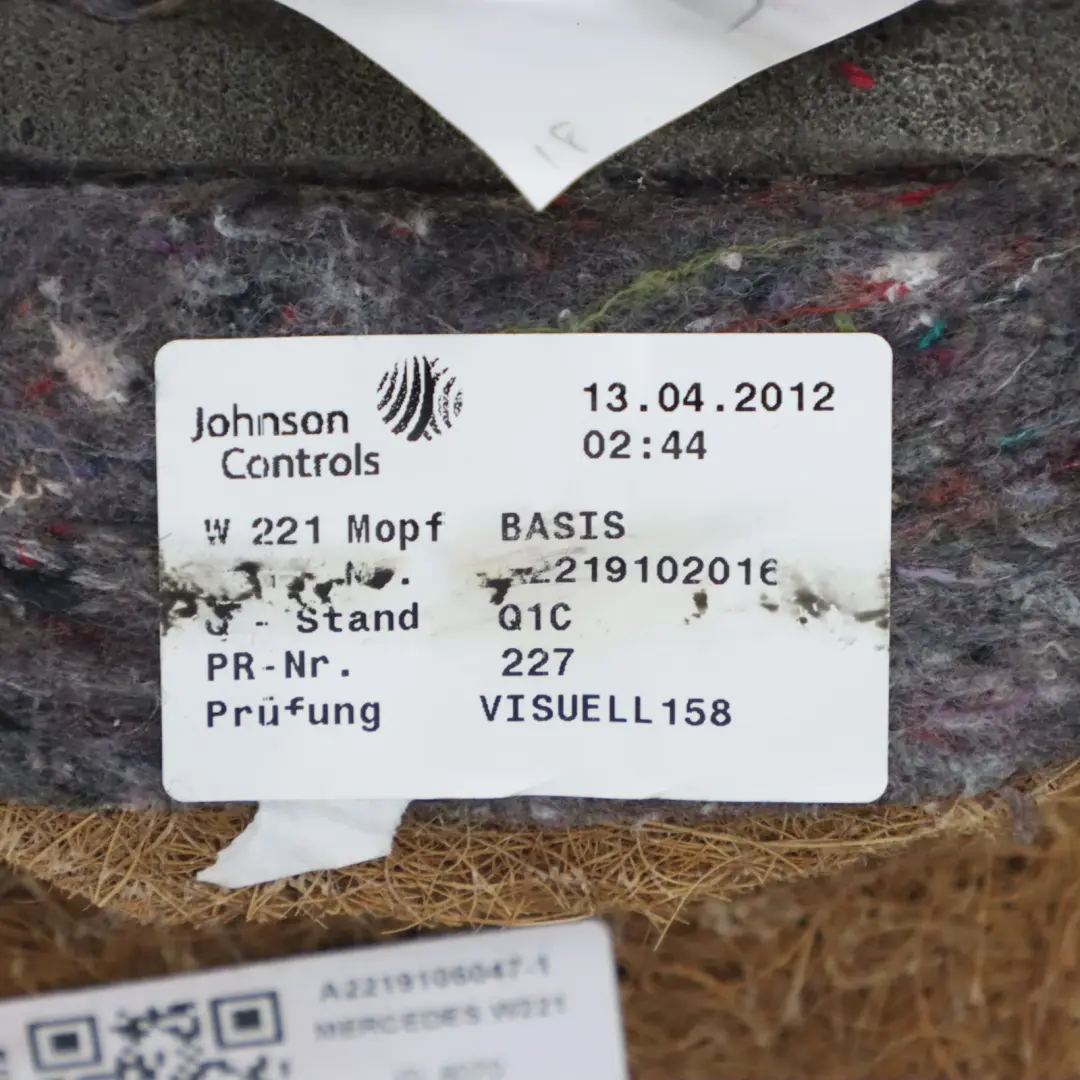 Oparcie Fotela Przód Prawo Podgrzewany Skóra do Mercedes W221 o numerze A2219106047 Mercedes W221 Oparcie Fotela Przód Prawo Podgrzewany Skóra - SKU A2219106047-1 - Numer Części A2219106047