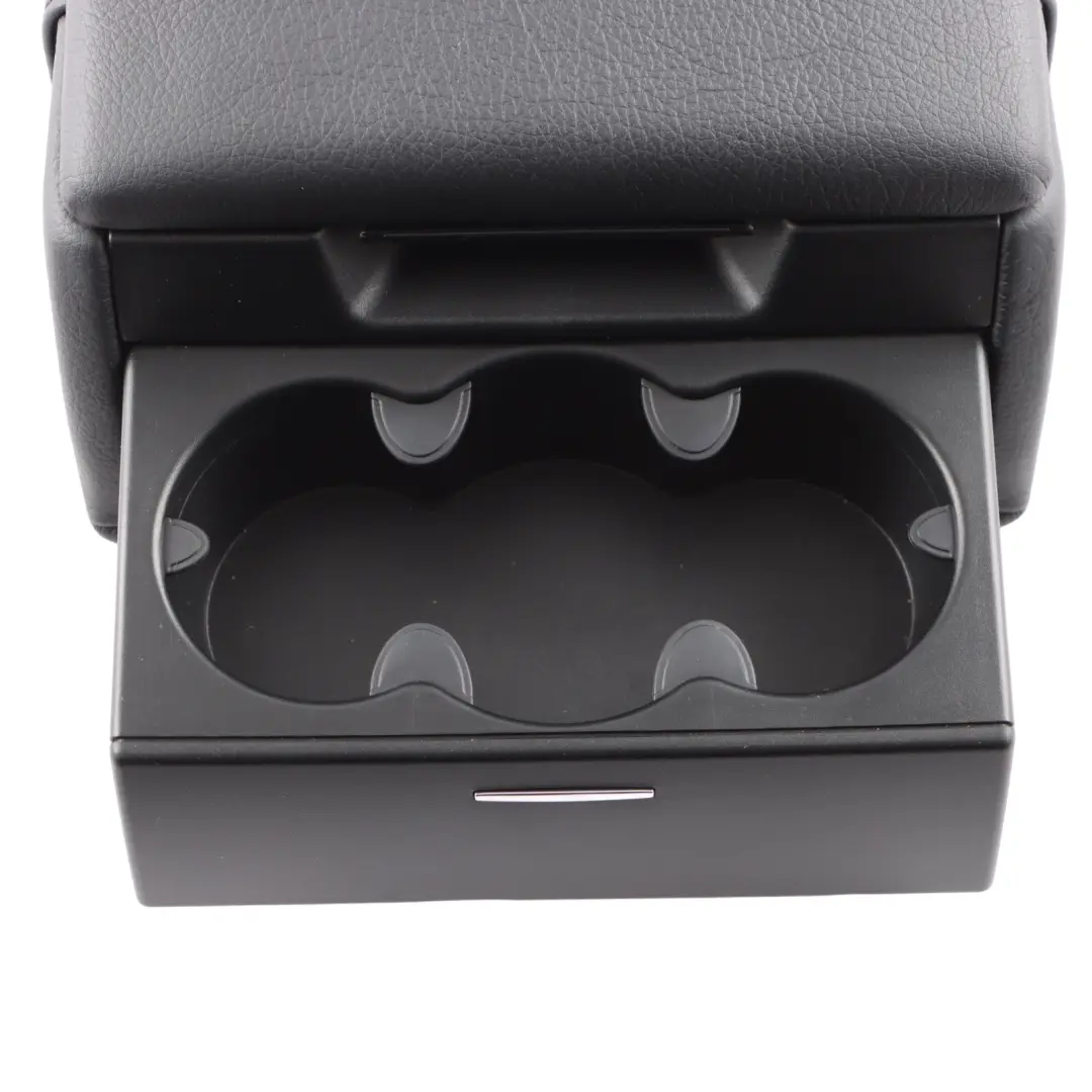 Mercedes W221 Console Armrest Storage Cover Leather Rear - SKU A2219706631 - Part number A2219706631