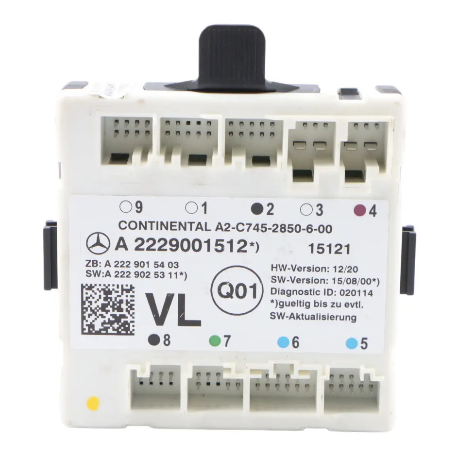 Mercedes W205 X253 Modulo Controllo Porta Anteriore Sinistra A2229001512