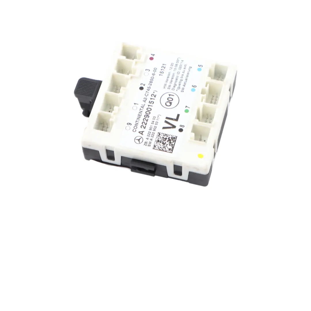 Door Module Front Door Left N/S Control Module to Mercedes W205 X253 with Part number A2229001512 Mercedes W205 X253 Door Module Front Door Left N/S Control Module - SKU A2229001512 - Part number A2229001512