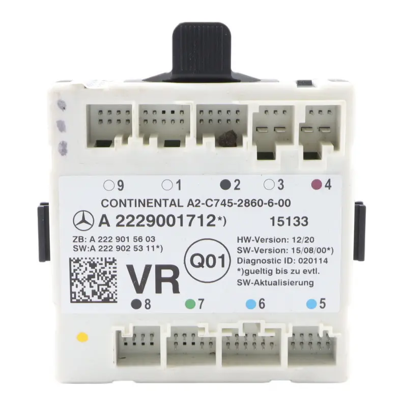 Mercedes W205 X253 Türmodul Vorne Rechts Steuermodul A2229001512 - SKU A2229001712 - Teilenummer A2229001712