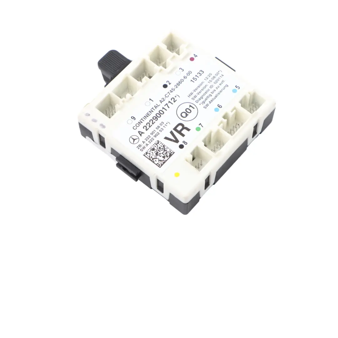 Mercedes W205 X253 Module Contrôle Porte Avant Droite A2229001512 - SKU A2229001712 - Numéro de pièce A2229001712