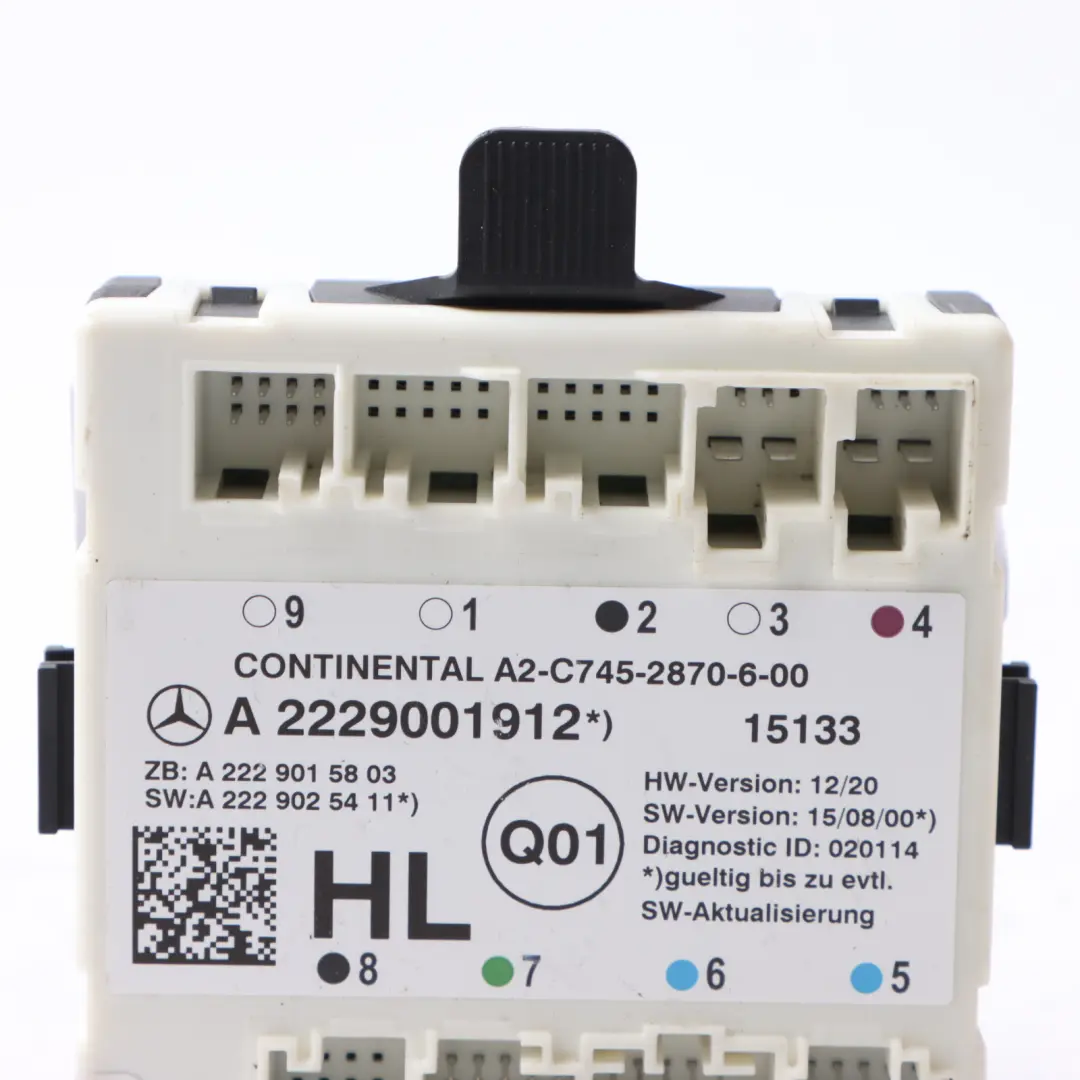 Mercedes W205 C253 Door Module Rear Left N/S Control Unit ECU - SKU A2229001912 - Part number A2229001912