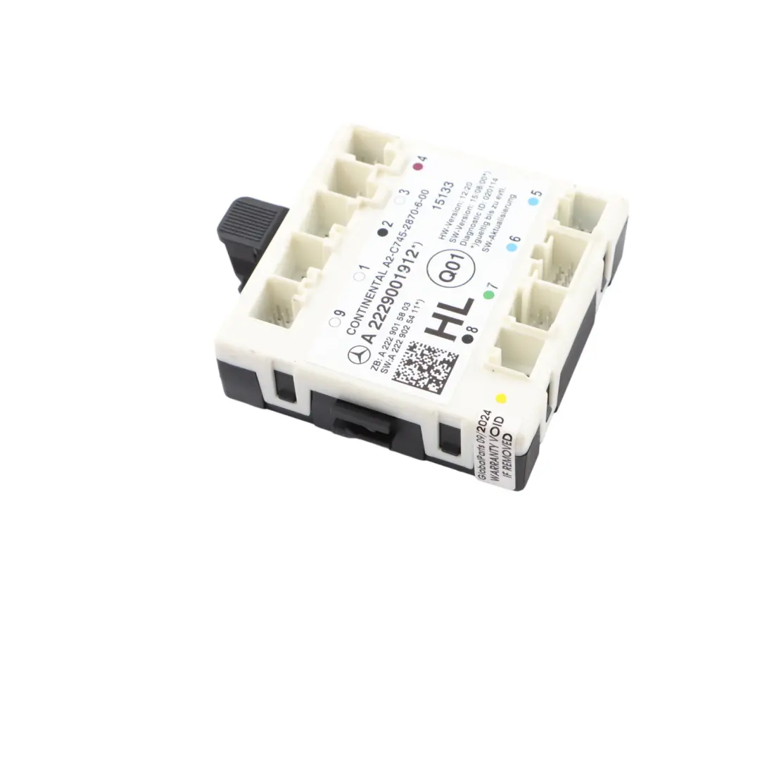 Moduł Sterownik Drzwi Tylny Lewy ECU do Mercedes W205 C253 o numerze A2229001912 Mercedes W205 C253 Moduł Sterownik Drzwi Tylny Lewy ECU - SKU A2229001912 - Numer Części A2229001912
