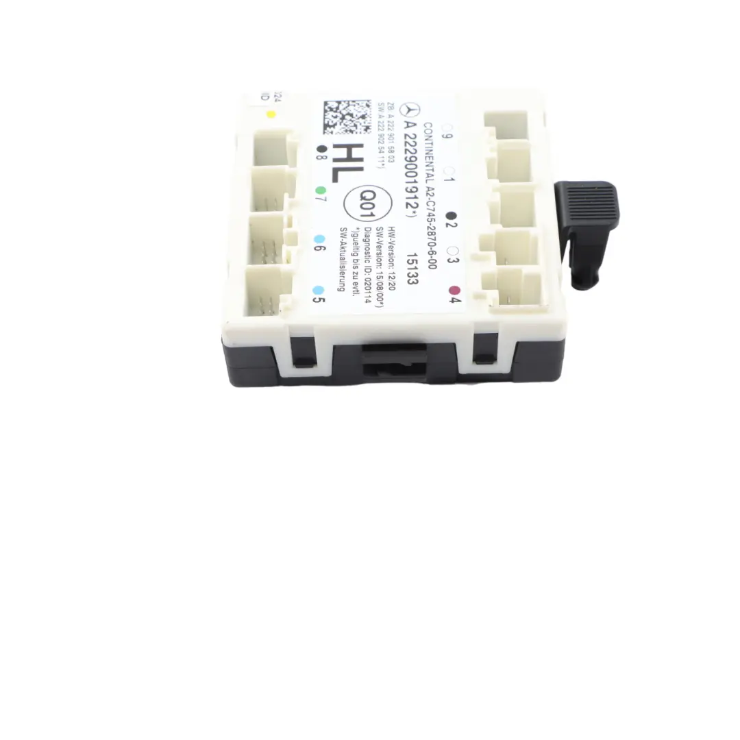 Módulo de Puerta Trasera Izquierda Unidad Control para Mercedes W205 C253 con número de pieza A2229001912 Mercedes W205 C253 Módulo de Puerta Trasera Izquierda Unidad Control - SKU A2229001912 - Número de pieza A2229001912