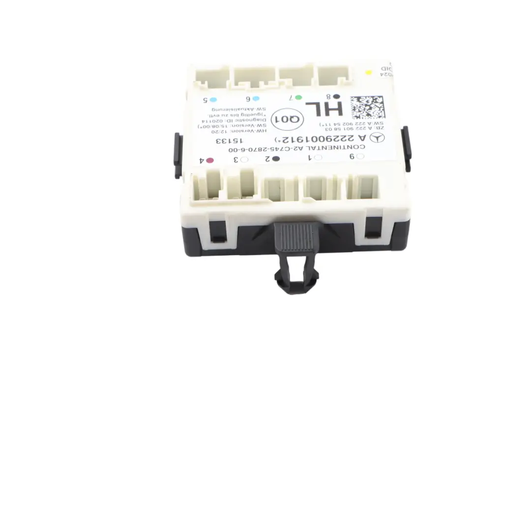 Mercedes W205 C253 Door Module Rear Left N/S Control Unit ECU - SKU A2229001912 - Part number A2229001912