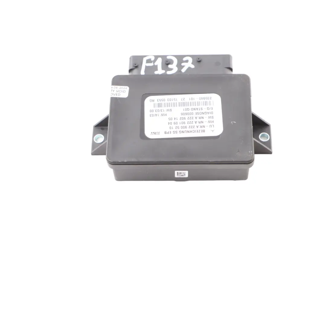 Parking Brake Control Unit Module to Mercedes W205 Electric with Part number A2229005210 Mercedes W205 Electric Parking Brake Control Unit Module - SKU A2229005210 - Part number A2229005210