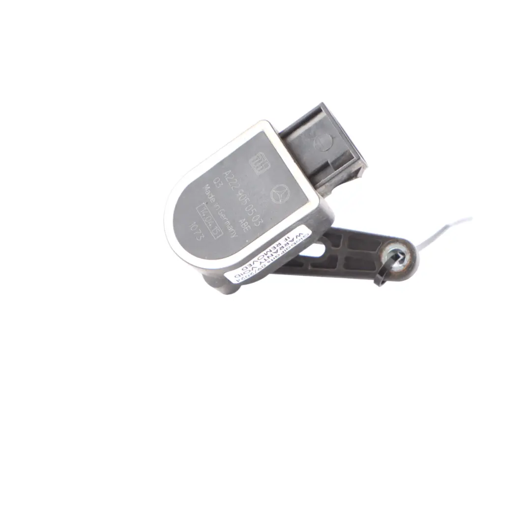 Headlight Level Sensor Leveling Control Unit Module to Mercedes W205 with Part number A2229050503 Mercedes W205 Headlight Level Sensor Leveling Control Unit Module - SKU A2229050503 - Part number A2229050503