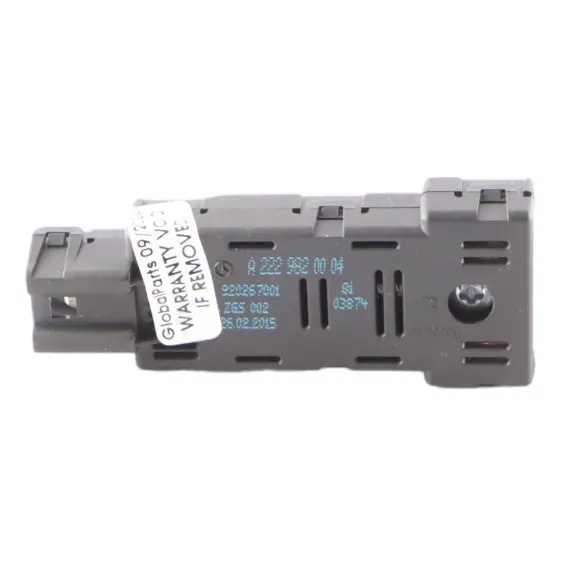 Noise Suppresion Filter Mercedes CLA C117 C217 W222 Antenna Module to with Part number A2229820004 Noise Suppresion Filter Mercedes CLA C117 C217 W222 Antenna Module - SKU A2229820004 - Part number A2229820004