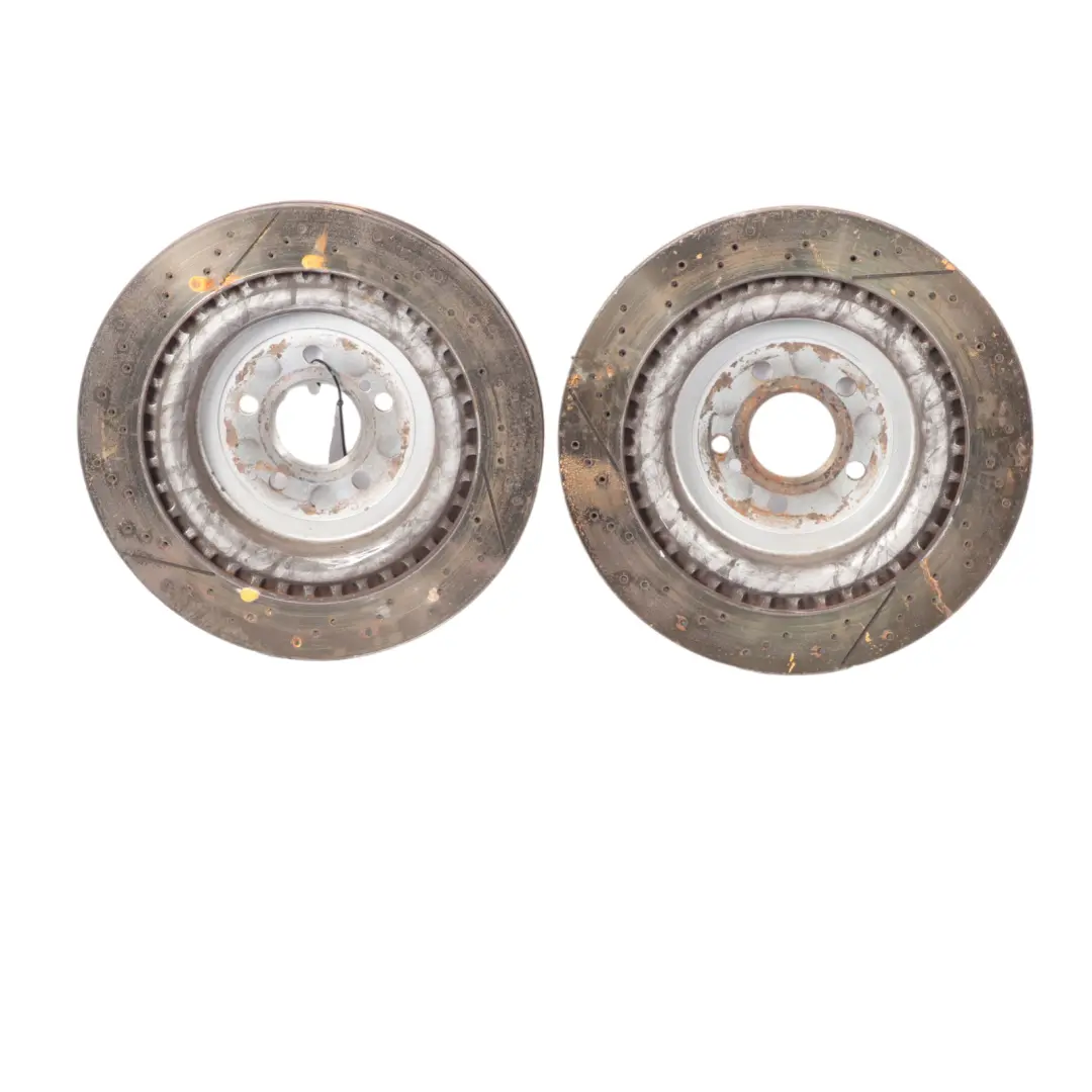 Brake Disc Set AMG Rear Left Right Wheel N/O/S Perforated to Mercedes S205 R231 with Part number A2314230212 Mercedes S205 R231 Brake Disc Set AMG Rear Left Right Wheel N/O/S Perforated - SKU A2314230212 - Part number A2314230212
