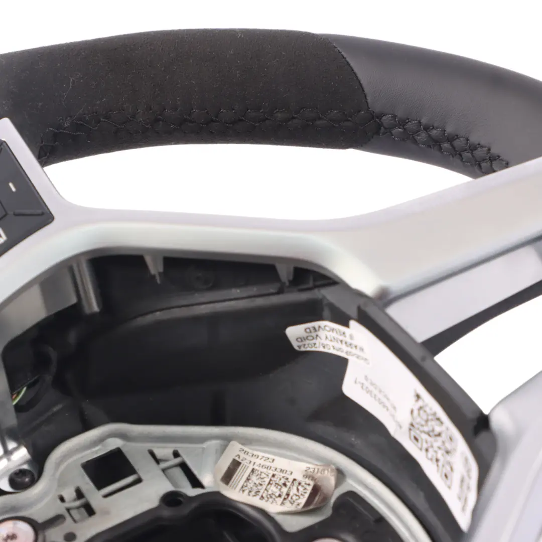 Leather Alcantara Steering Wheel Paddle Shift to Mercedes SL R231 AMG NEW Black with Part number A2314603303 Mercedes SL R231 AMG NEW Black Leather Alcantara Steering Wheel Paddle Shift - SKU A2314603303-1 - Part number A2314603303