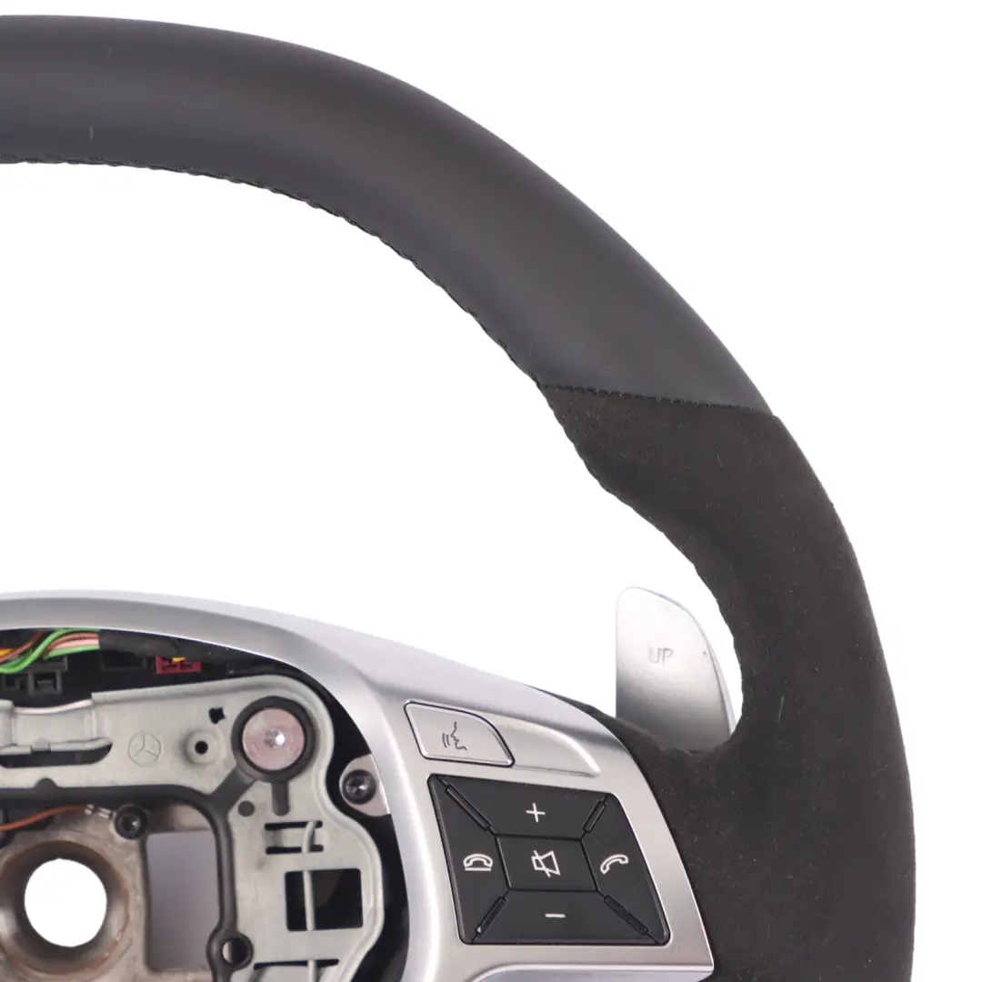 Mercedes SL R231 AMG Kierownica NOWA Czarna Skóra Alkantara Łopatki - SKU A2314603303-1 - Numer Części A2314603303