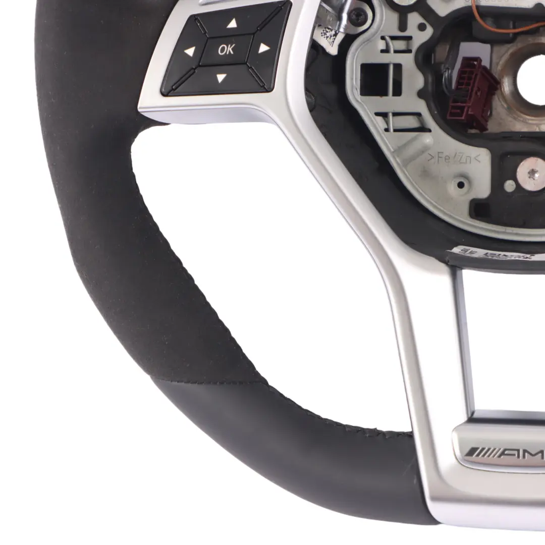 Mercedes SL R231 AMG NEW Black Leather Alcantara Steering Wheel Paddle Shift - SKU A2314603303-1 - Part number A2314603303